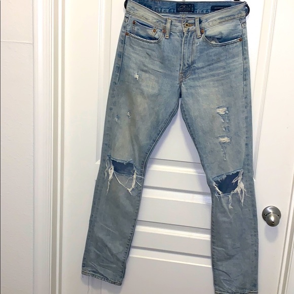 lucky brand ripped jeans mens